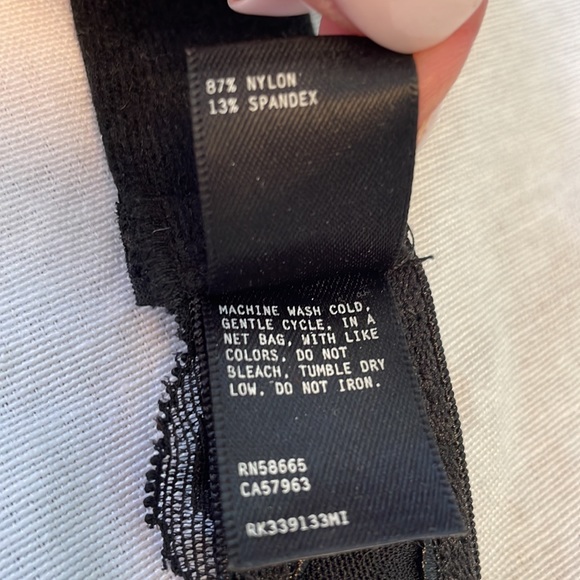 Free Press black lace halter bralette size L - Picture 7 of 11